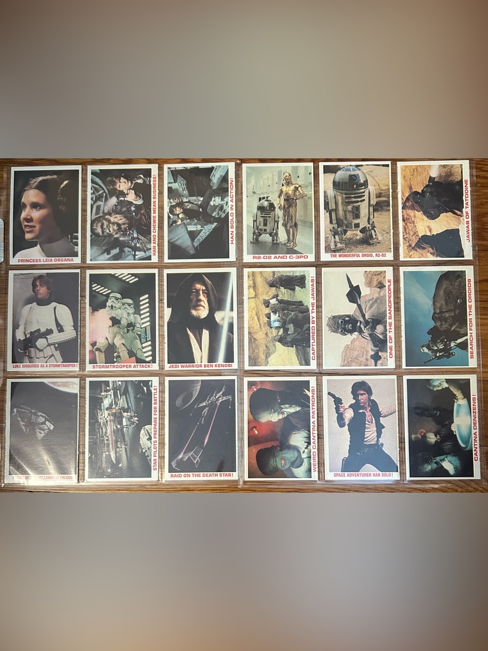 1977 Star Wars Burger King Coca Cola Everybody Wins Trading
Cards Set of 18